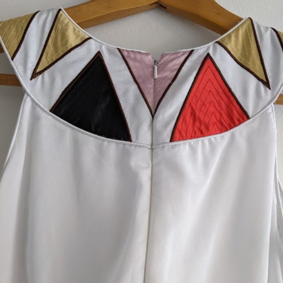 People's Market White Dress with Large Owl Size S - Picture 5 of 11